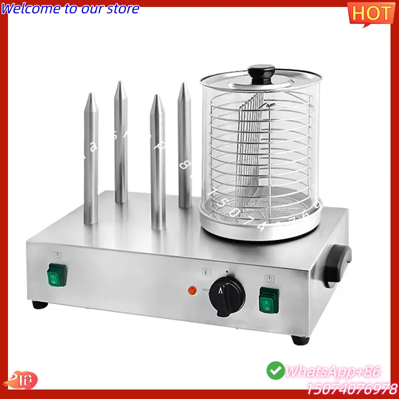 Hot Dog Roller Grill - 2026 Máquina Comercial Automática para Calentar