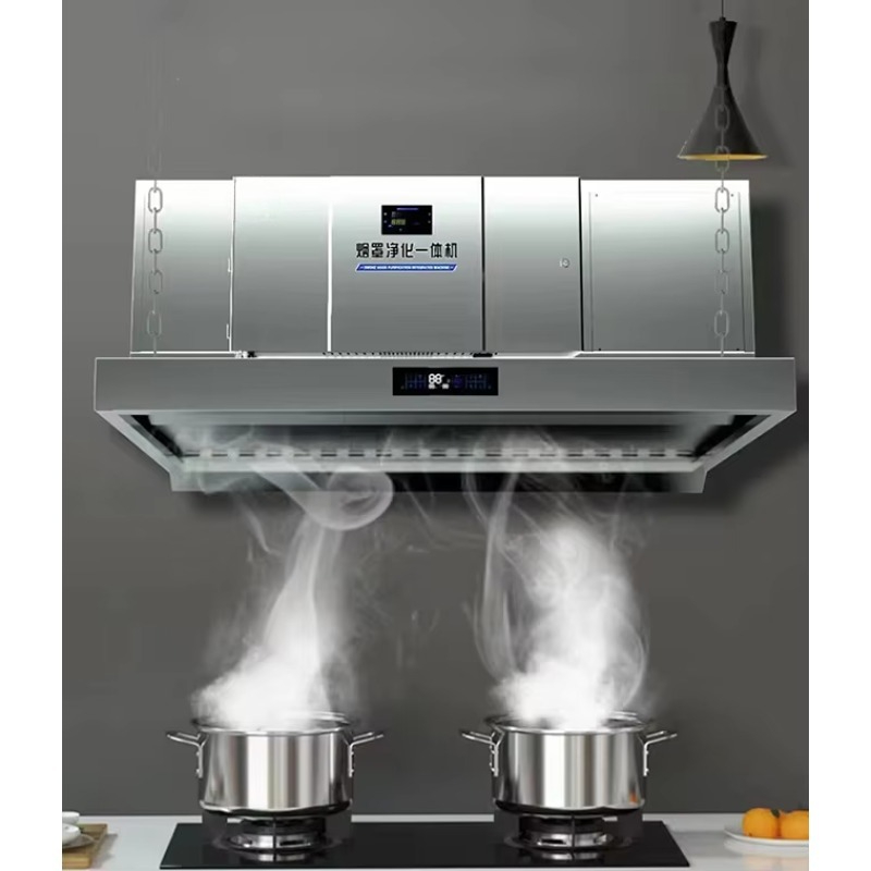 Commercial Kitchen Exhaust Hood - Purificador de aire electrostático integrado personalizado,