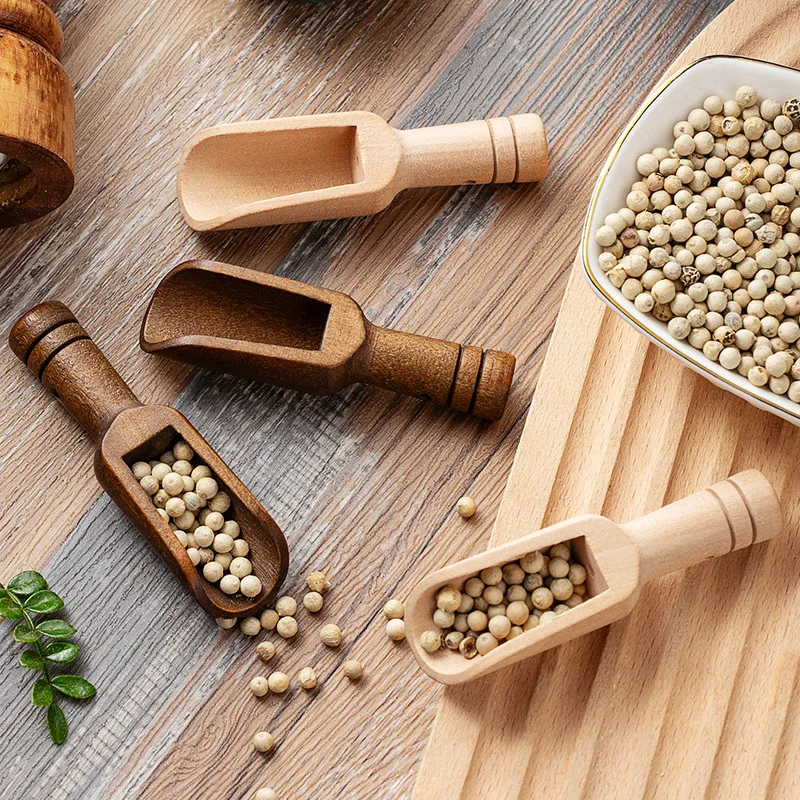 Commercial Kitchen Cooking - Juego de cucharas medidoras de madera