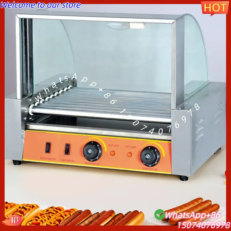 Hot Dog Roller Grill - 2026 Cocedor Eléctrico Comercial para Comida