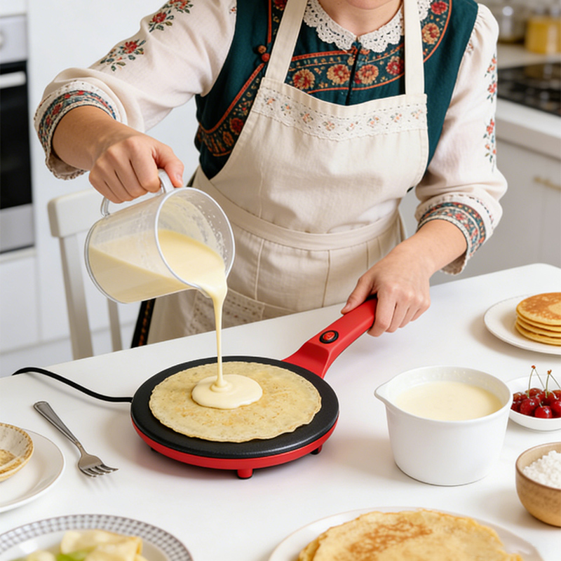 Crepe Maker Griddle - Crepera Eléctrica de Una Sola Cara