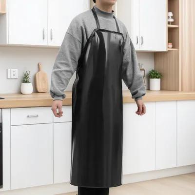 Commercial Kitchen Paint - Delantal de PVC Negro Resistente de