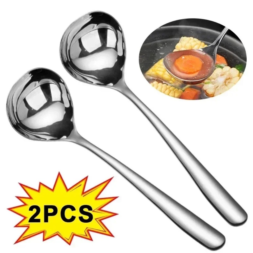 Commercial Kitchen Cooking - Cuchara de sopa de acero inoxidable