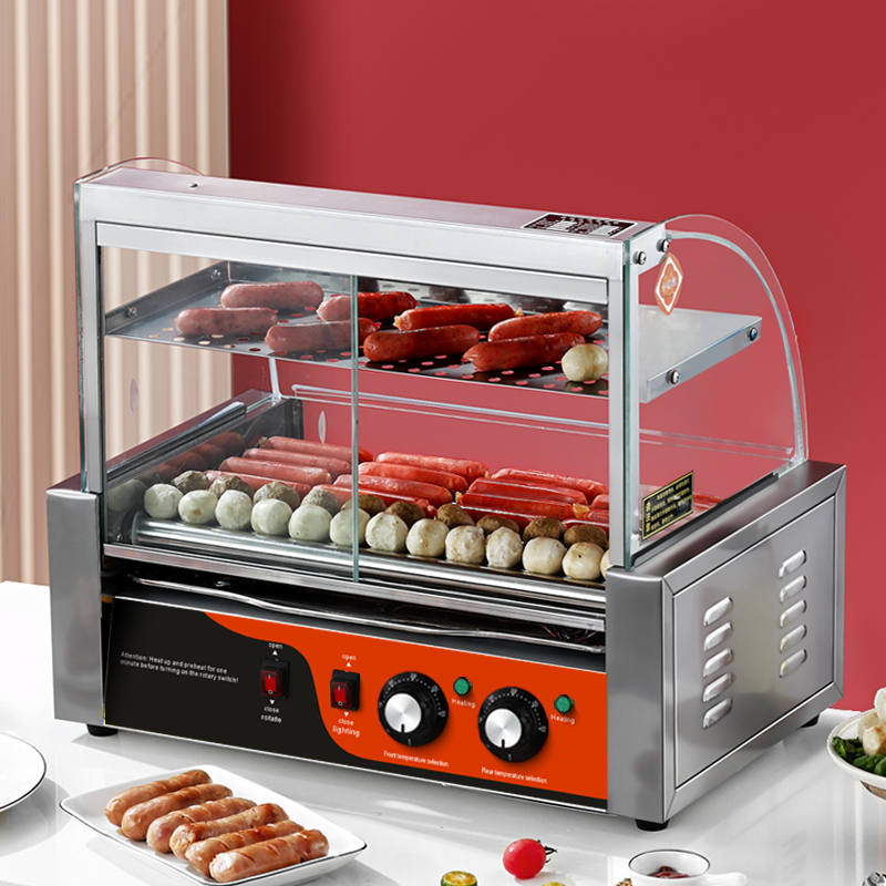 Parrilla eléctrica de acero in - Hot Dog Roller Grill reseña y precio