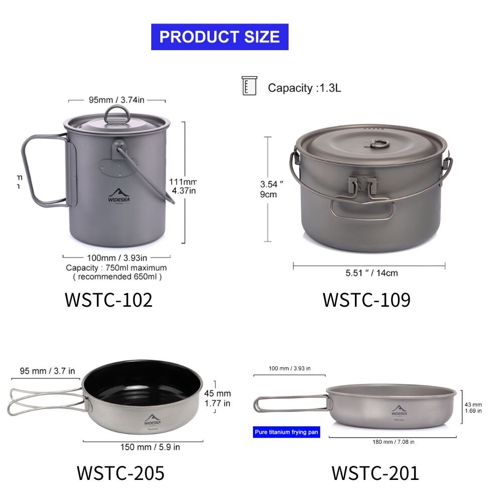 Widesea-vajilla para acampar,  - Commercial Kitchen Cooking reseña y precio
