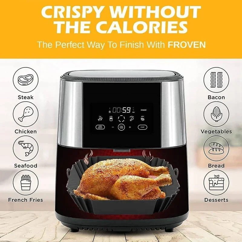 Cesta para freidora de aire de - Commercial Kitchen Cooking reseña y precio