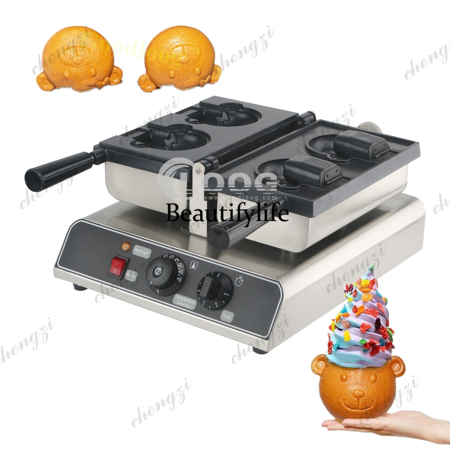 Equipo de Cocina Comercial par - Waffle Maker Commercial reseña y precio