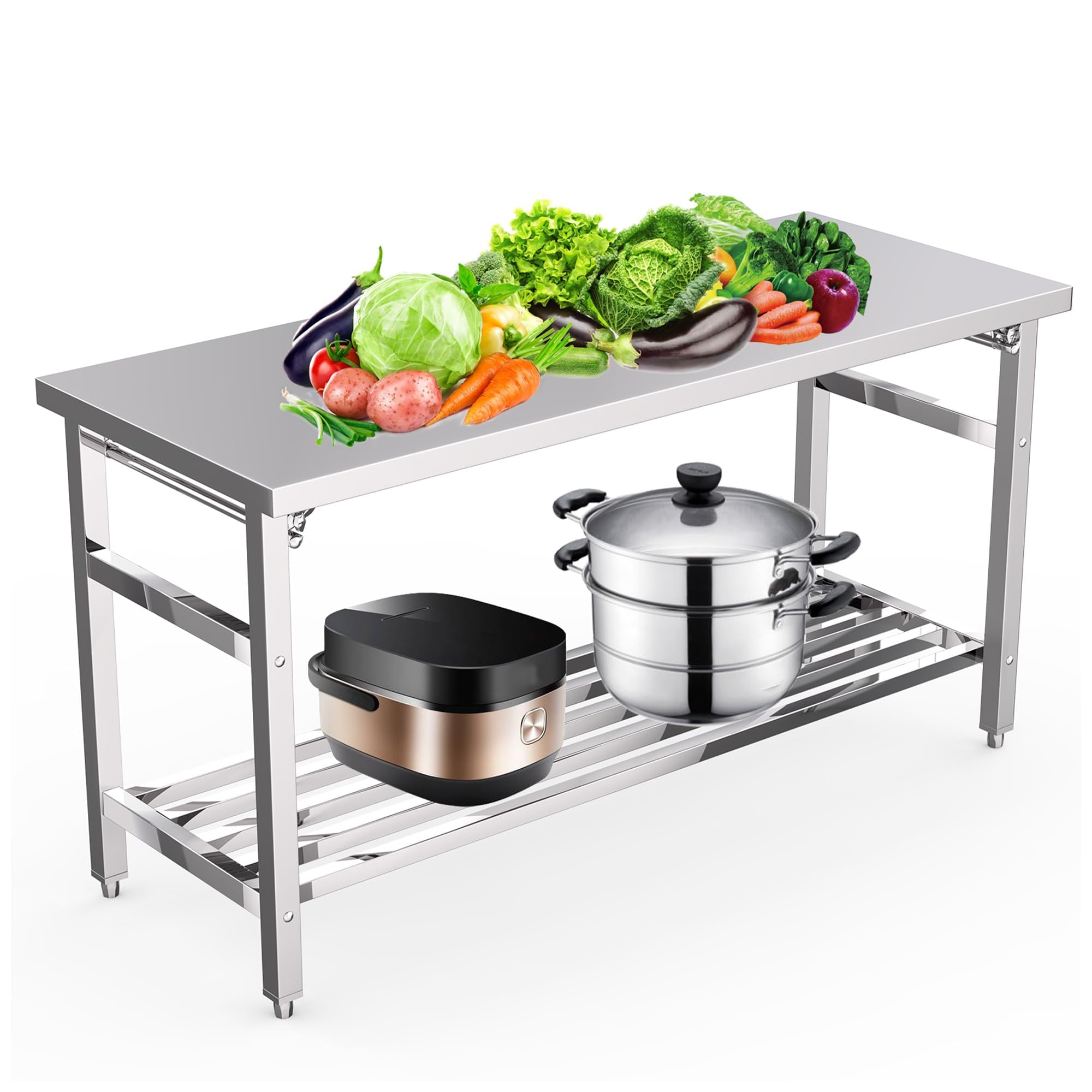 Mesa de Preparación Plegable d - Commercial Kitchen Cooking reseña y precio
