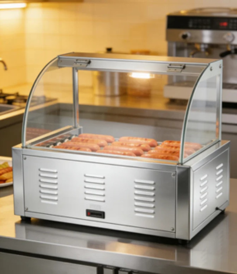 Parrilla Eléctrica Comercial C - Hot Dog Roller Grill reseña y precio
