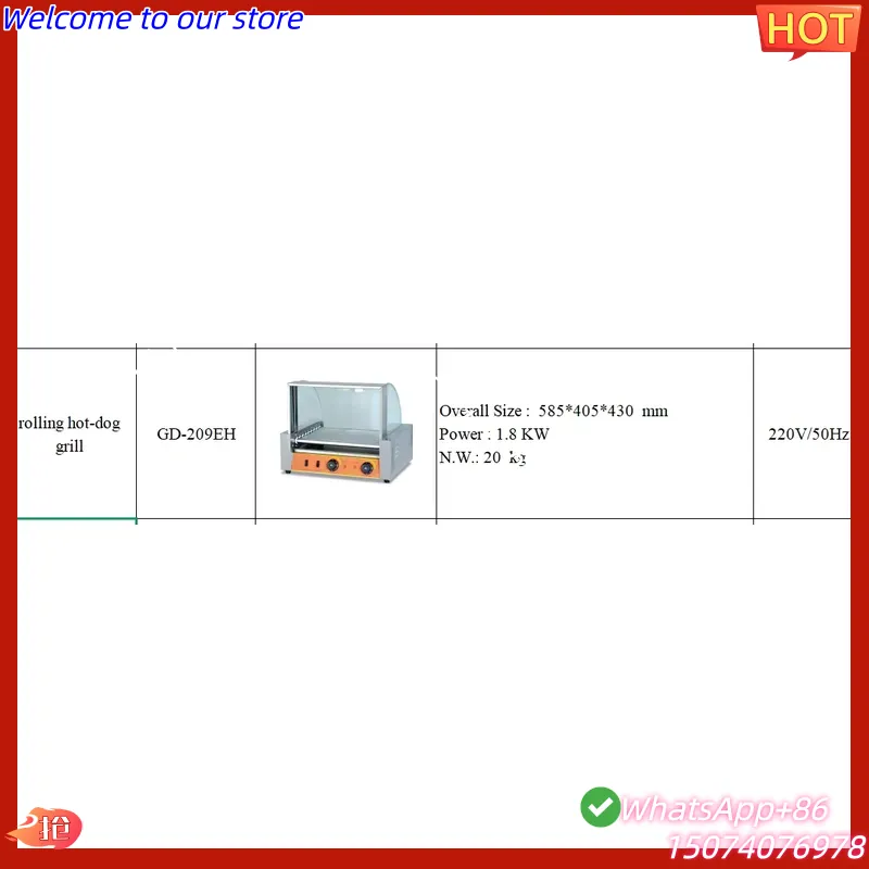 2026 Cocedor Eléctrico Comerci - Hot Dog Roller Grill reseña y precio