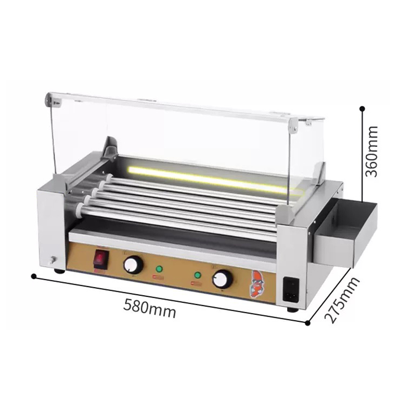 Máquina eléctrica comercial pa - Hot Dog Roller Grill reseña y precio