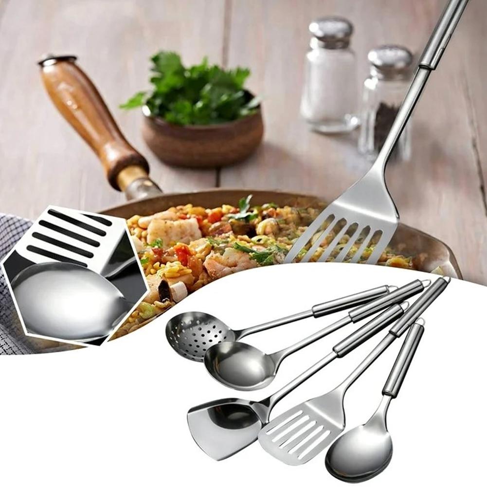5 unids/set de espátula prácti - Commercial Kitchen Cooking reseña y precio