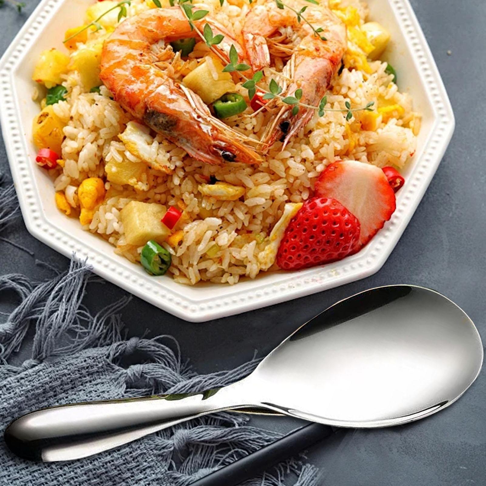 Cuchara de arroz de acero inox - Commercial Kitchen Cooking reseña y precio