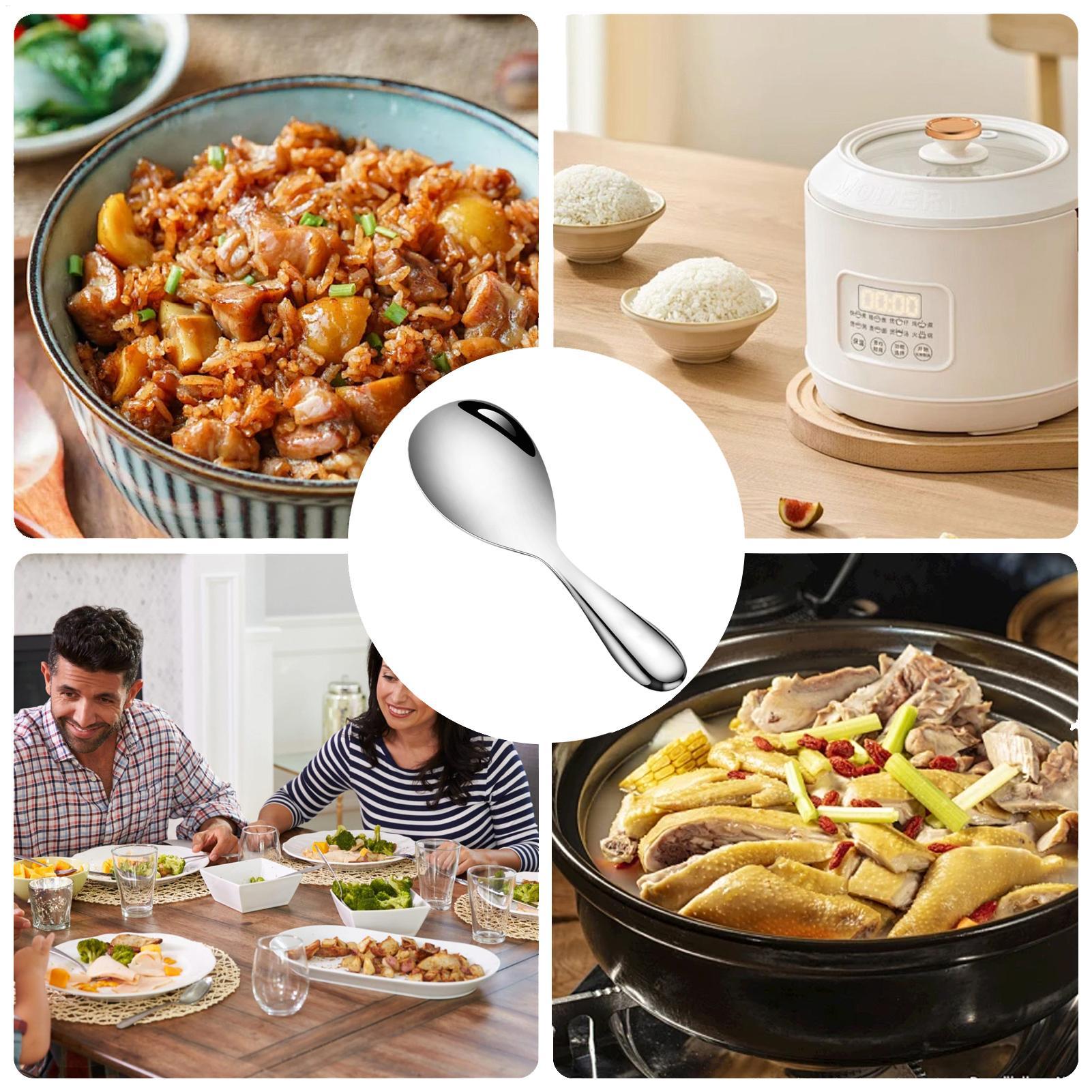 Cuchara de arroz de acero inox - Commercial Kitchen Cooking reseña y precio