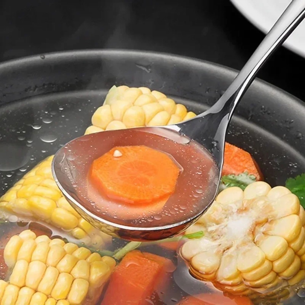 Cuchara de sopa de acero inoxi - Commercial Kitchen Cooking reseña y precio