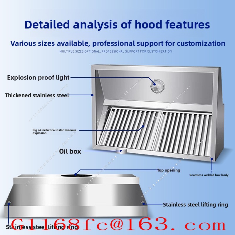 Campana Extractora de Acero In - Commercial Kitchen Exhaust Hood reseña y precio