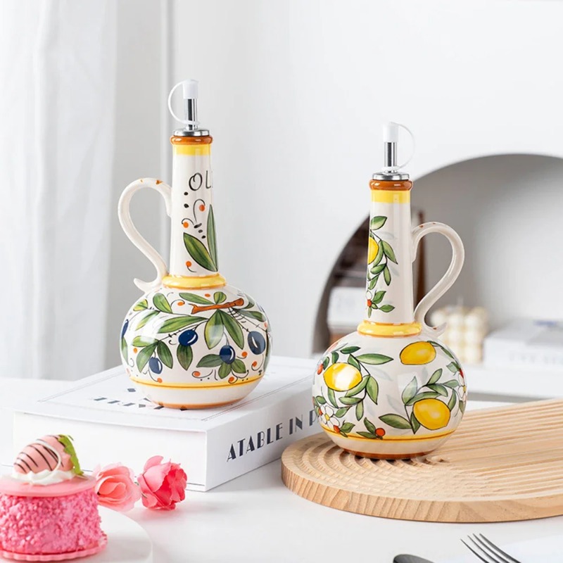 Botella de aceite de cerámica, - Commercial Kitchen Cooking reseña y precio